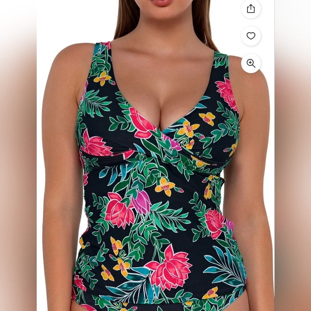Sunsets Floral Tankini Top